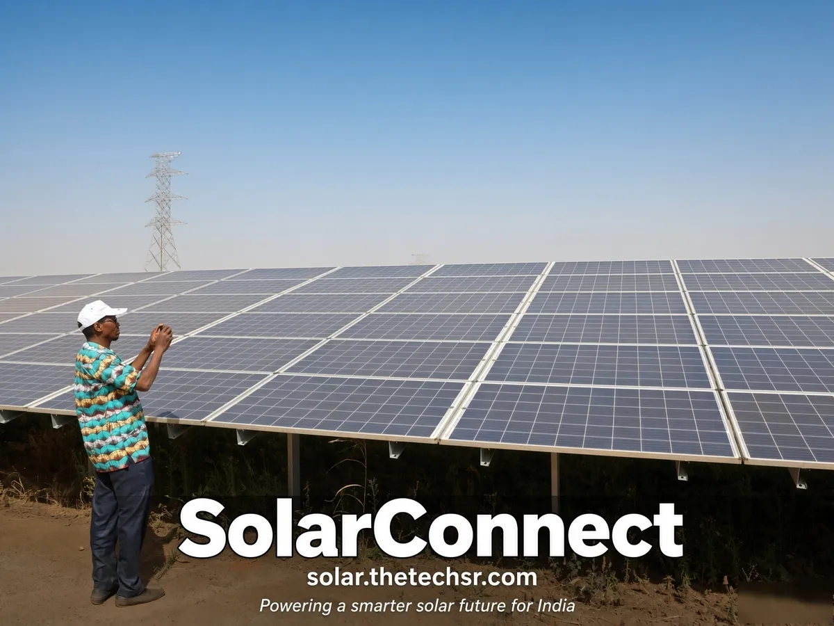 Ground-mounted solar plant in India – SolarConnect India solar installation gallery