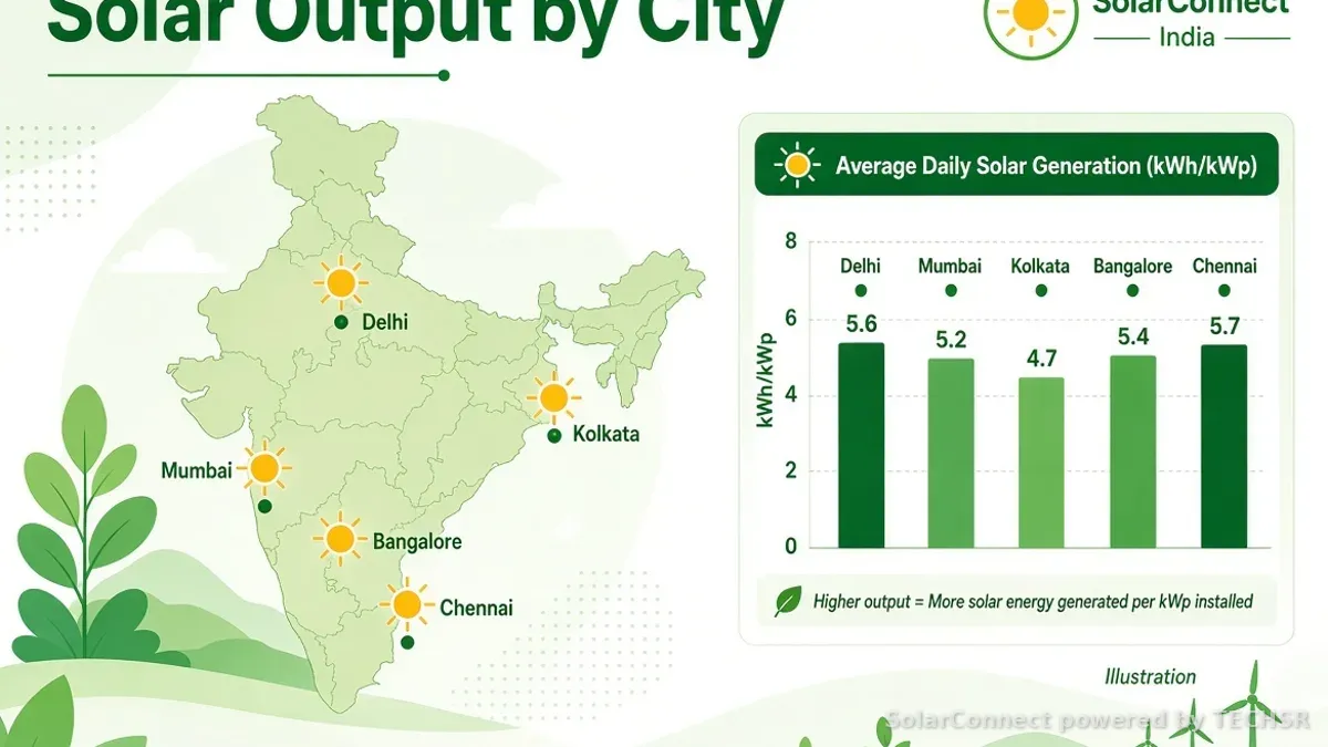 Sunlight and solar generation across Indian regions