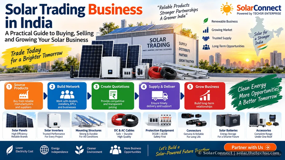 Solar Trading Business in India: A Practical Guide to Buying, Selling and Growing Your Solar Business