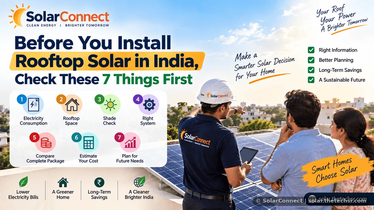 Before You Install Rooftop Solar in India, Check These 7 Things First