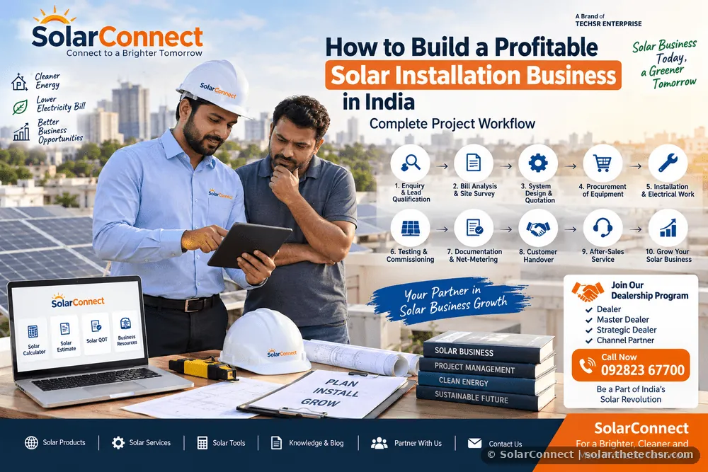 How to Build a Profitable Solar Installation Business in India: Complete Project Workflow