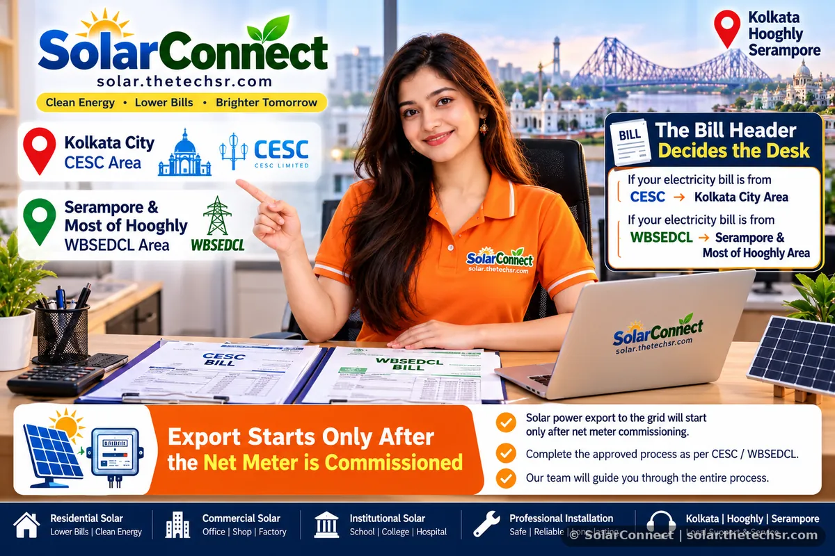 CESC vs WBSEDCL net metering for Kolkata and Hooghly