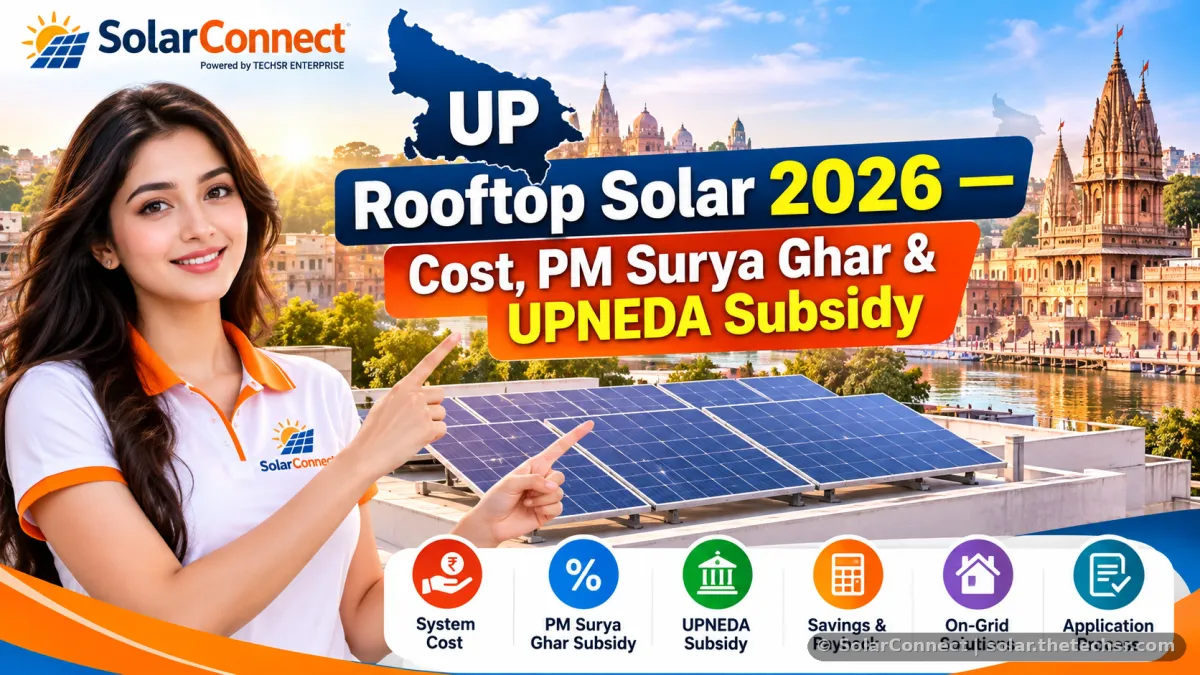 How Much Does Rooftop Solar Cost in Uttar Pradesh in 2026 — and What Subsidy Can You Claim?