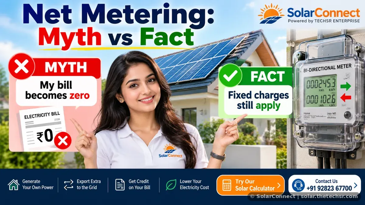 Net Metering Solar in India 2026: 8 Myths vs Facts