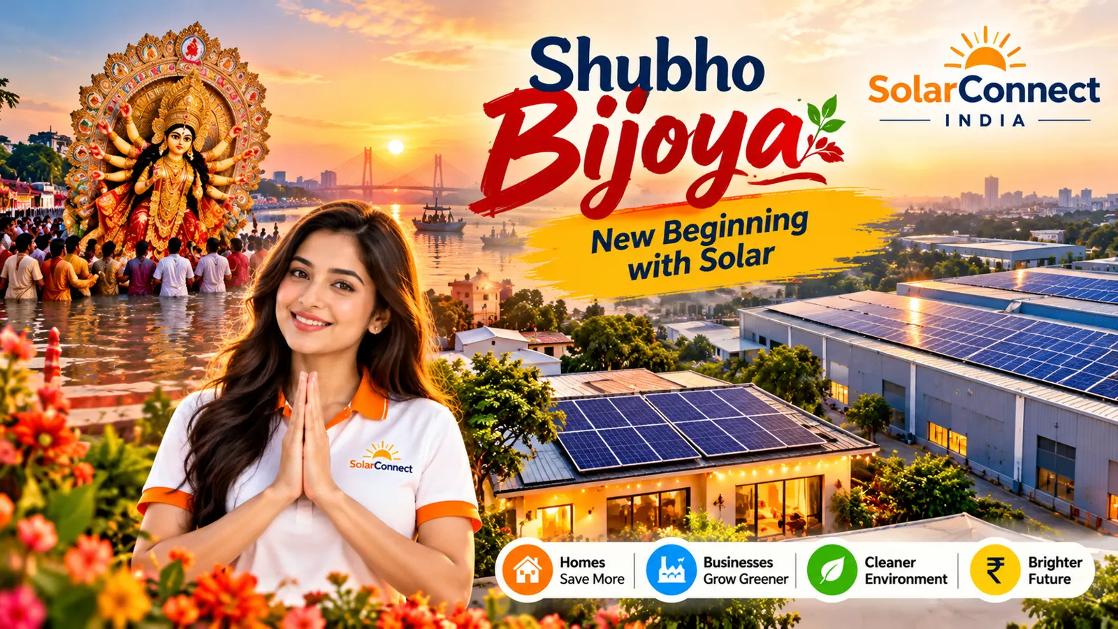 Vijaya Dashami 2026: A New Beginning with Rooftop Solar for Homes and Businesses Across India